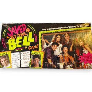 Saved By The Bell Board Game 1992 Vintage Pressman Parts Replacement Cards Board